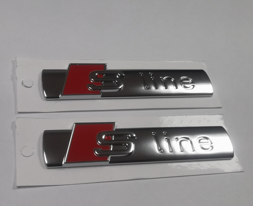 2 Emblemas Audi Sline 100% Originales Sq3 Sq5 Sq7 Sq8 Tt S3 Foto 3