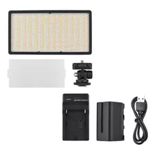 Iluminador De Led 416 Color + Carregador + Bateria F970 Nf 