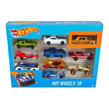 10 Carros Originales Hot Wheels Caja Carritos Mattel Nuevo