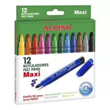 Alpine Maxi Ar' Estuche De 12 Bolígrafos, Colores Surtidos