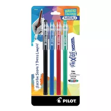 Pilot Frixion Color Sticks Tinta Gel Termica Borrable 4 Pzas