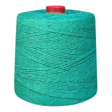 Linha De Crochê Colorida Eco Brasil 6 Fios 1 Kg Barbante Cor Verde Bandeira