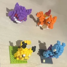 Conjunto 4 Nano Blocos - Pikachu, Charizard, Mewtwo E Gengar