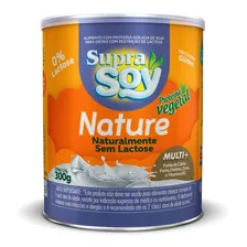 Leite Em Pó Nature Sem Lactose Lata 300g Supra Soy