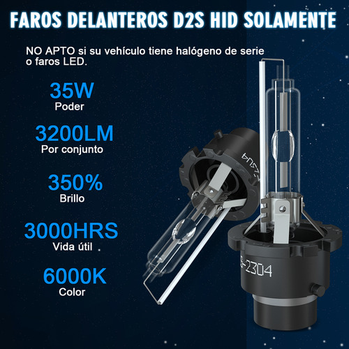 Luz Alta Y Baja Hid D2s De 6000 K Y 35 W Para Mercedes-benz Foto 3