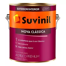 Tinta Acrílica Nova Clássica Branco Fosco 3,6 L Suvinil