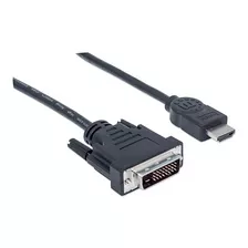 Cable Adaptador Video Manhattan Hdmi A Dvi 24+1 Macho 1.8mts