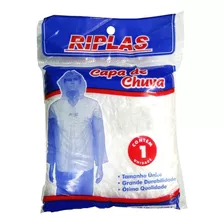 Kit 5 Capas De Chuva Qualidade Premium, Riplas Transparente