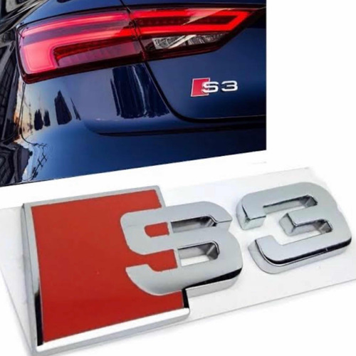emblema Audi Series Rs !!! original!!! Trasera Plata Foto 3
