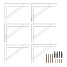 Mão Francesa Suporte Para Prateleira 35cm Cantoneira 12un