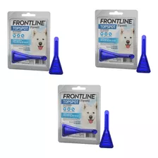 Kit 3 Antipulgas E Carrapato Frontline Topspot Cães 10-20kg 