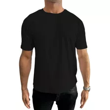 Camiseta Masculina Básica Gola Redonda Algodão Lisa Premium