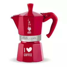 Cafeteira Italiana Bialetti Coffee Fest Moka 3 Xícs Vermelho