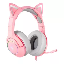 Auriculares Gamer Con Orejas Rosa Onikuma K9 7.1