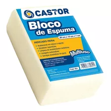 Espuma Em Bloco Castor Branca 7cm X 13cm X 20cm - 051. / Ki