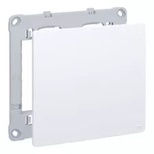 Placa + Suporte 4x4 Cega, Esatta Branco