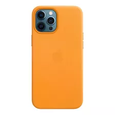 Capa Silicone Magsafe iPhone 12 Pro Max Papoula-laranja +nfe