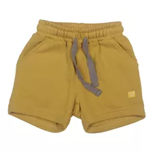 Short Bebe Niño Mostaza Pillin