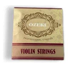 Encordado Violín Ozeki W705 4/4 - 3/4 - 1/2 - Acero Cromado