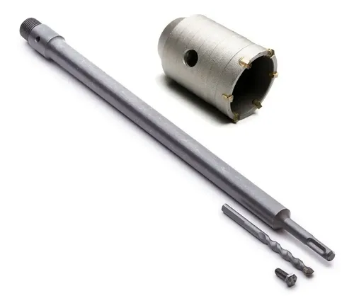Mecha Copa Pared Bremen 65 Mm + Soporte Sds 430mm Set Aire Acondicionado Cod. 4302 + 4289 Dgm