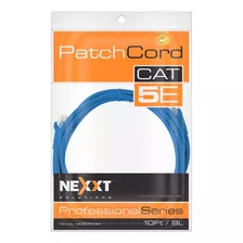 Cable De Red Utp Nexxt Patch Cord Azul Cat5e 10pies