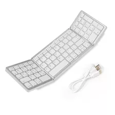 Mini Teclado Bt Sem Fio Fino Dobrável Portátil