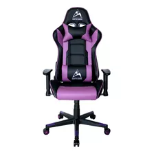 Silla Gamer Luz Rgb Parlante Reposapiés Masajeador Lumbar