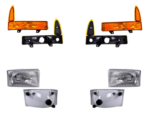 2 Faros + 2 Cuartos Depo F-350 Super Duty 1999 A 2001 Foto 2