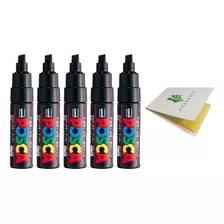 Uni Paint Marker Pen, Juego De 5 Bolígrafos Negros (pc...