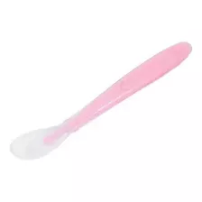 Colher Silicone P/ Bebê Baby- Buba Rosa