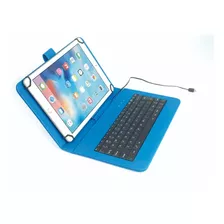 Funda Estuche + Teclado Para Tablet Universal 7 Pulgadas V8