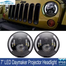 Faros Led Delanteros Para Jeep Wrangler 1997-2016