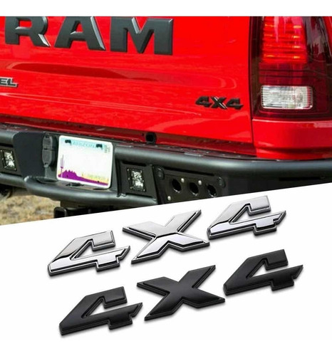 Emblema 4x4 Ram 2009 2010 2011 2012 2014 2016 2018 2019 2021 Foto 3