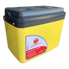 Caixa Térmica 30 Litros Cooler Com Alça Pesca Praia Festa Cor Amarelo