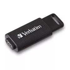 Pendrive Verbatim Tipo C 32 Gb Usb 3.2 Gen 1 Usb-c Retractil Color Negro