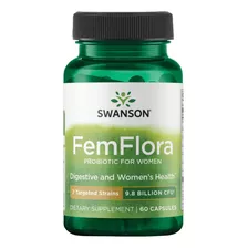 Femflora Probioticos Mujer 60cáp 9.8 Bill Cfu Swanson