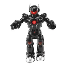 Robô Musical Preto Com Luz/som Battle Robotics R3063a Bbr