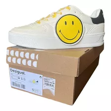 Tenis Desigual Plataforma Smiley Mujer 23wskp239019