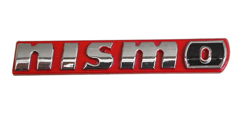 Emblema Nissan Nismo Base Roja O Negra Adherible Placas Foto 2