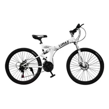 Bicicleta Montaña Plegable Rod. 26 Lumax Oferta Color Blanco