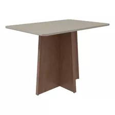 Mesa De Jantar 4 Lugares 120x80cm Clean Com Off White