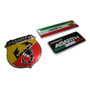 Emblema Abarth Bandera Italia Powered By Fiat Autoadherible