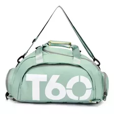 Bolsa Mala Mochila T60 Academia Bagagem Viagem Cor Verde-claro