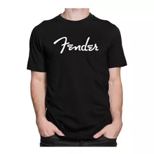 Camiseta Fender Guitarra Guitar Baixo Blusa Camisa Rock Musi