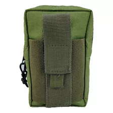 Funda Pouch Porta Celular Y Objetos Molle Verde