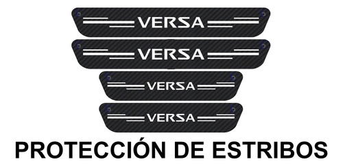 Sticker Proteccin De Estribos Puertas Nissan Versa Diseo 7 Foto 2