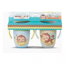 Set De 2 Vasos De Silicona Antivuelco Para Bebes - Footy