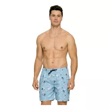 Short Corrida Masculino Treino Piscina Com Elástico Selene