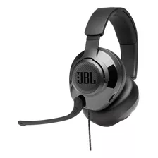 Headset Gamer Quantum 200 Microfone Boom Flip-up Jbl Cor Preto Cor Da Luz Preto