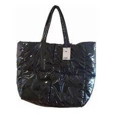 Bolso Cartera Tote Grande Negro Importado H&m